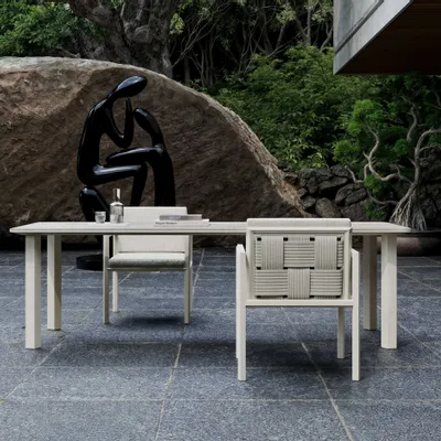 Lawn chairs - Éclat-bisque Dining Set - SNOC