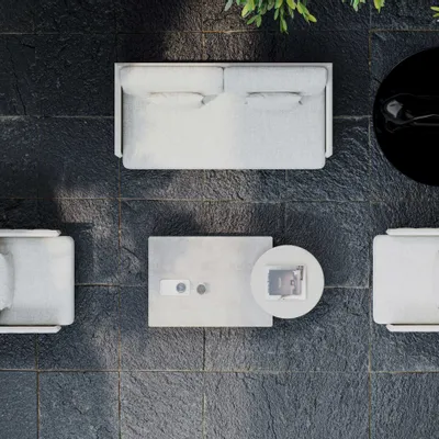 Lawn sofas   - Éclat-bisque Lounge Set - SNOC