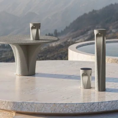 Lawn tables - Savio-ash Round Dining Table - SNOC