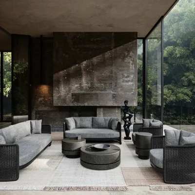 Lawn sofas   - Miura-nightfall Lounge Set - SNOC