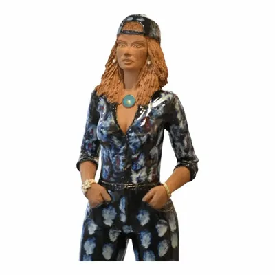 Sculptures, statuettes et miniatures - Elle sera Rock - OLIVIER BERTERO CÉRAMISTE