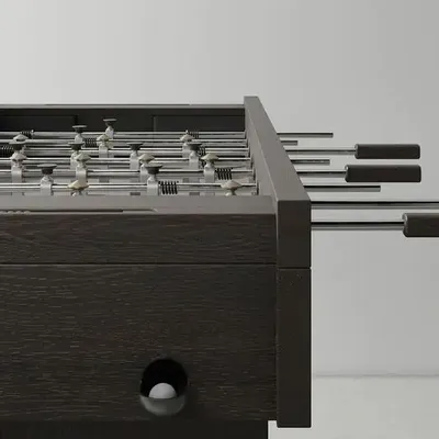 Tables de jeux - Foosball Table – Design industriel en chêne massif, béton et fonte - LIVINGSTONE