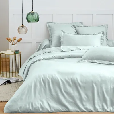 Linge de lit - Housse de couette 100% Coton 240 x 220 cm Menthe - COTON PUR