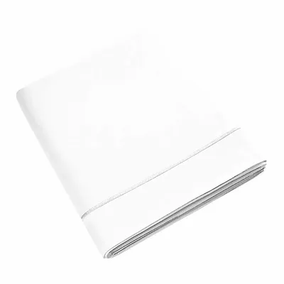Bed linens - Flat Sheet 270 x 300 cm Pure Combed Cotton Long Fibers 80 Threads/cm² Snow - COTON PUR