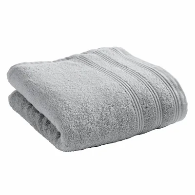 Bath towels - "Spa" 100% Cotton Towel 50 x 100 cm Pearl - COTON PUR