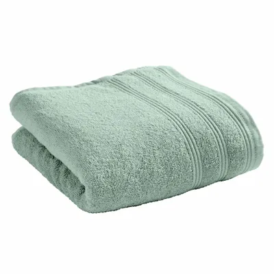 Serviettes de bain - Serviette de Toilette "Spa" 100% Coton 50 x 100 cm Menthe - COTON PUR