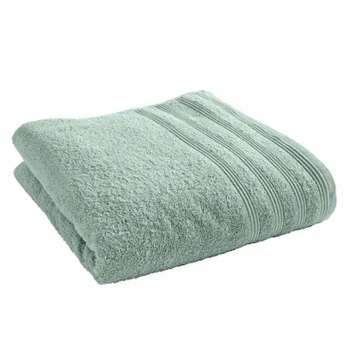 Serviettes de bain - Drap de Douche "Spa" 100% Coton 70 x 140 cm Menthe - COTON PUR