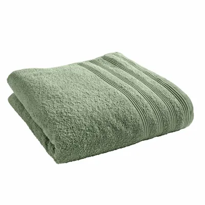 Serviettes de bain - Drap de Douche "Spa" 100% Coton 70 x 140 cm Romarin - COTON PUR