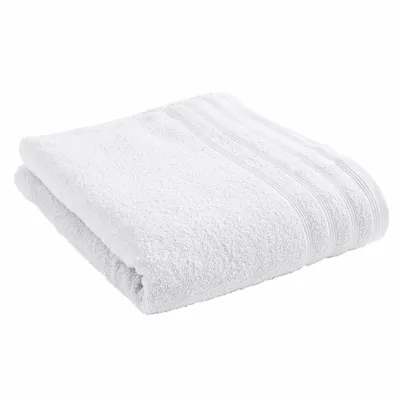 Bath towels - "Spa" Bath Sheet 100% Cotton 90 x 150 cm Snow - COTON PUR