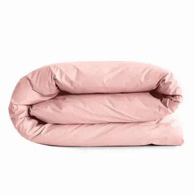 Bed linens - 100% Cotton Duvet Cover 140 x 200 cm Dragée Pink - COTON PUR