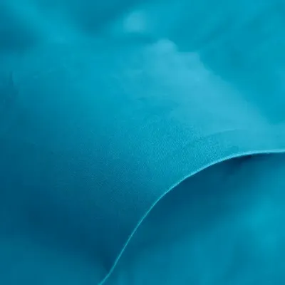 Bed linens - 100% Cotton Flat Sheet 240 x 300 cm Cyan - COTON PUR