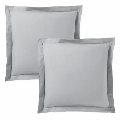 Linge de lit - Taie d'oreiller 100% Coton Volant plat piqué 63 x 63 cm Nuage - COTON PUR