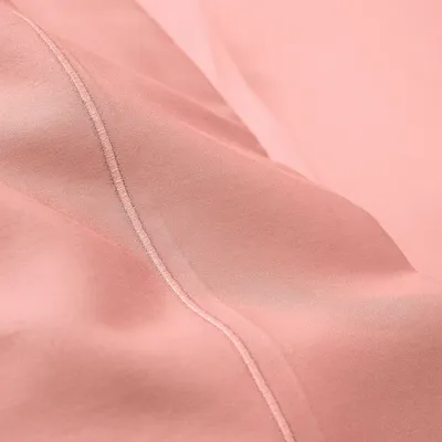 Bed linens - Percale Flat Sheet 240 x 300 cm Pure Combed Long Staple Cotton 80 Thread Count/cm² Powder Pink - COTON PUR