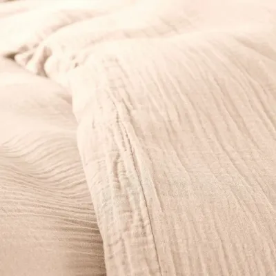 Bed linens - Cotton Gauze Duvet Set 260 x 240 cm + 2 Pillowcases 65 x 65 cm Natural - COTON PUR