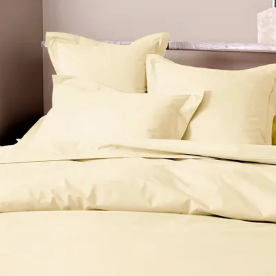 Linge de lit - Housse de couette Percale 140 x 200 cm Pur Coton Peigné Longues Fibres 80 Fils/cm² Ivoire - COTON PUR