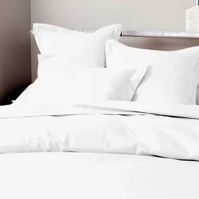 Linge de lit - Housse de couette Percale 240 x 220 cm Pur Coton Peigné Longues Fibres 80 Fils/cm² Neige - COTON PUR