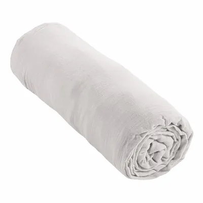 Bed linens - Cotton Gauze Fitted Sheet 90 x 190 cm Snow - COTON PUR