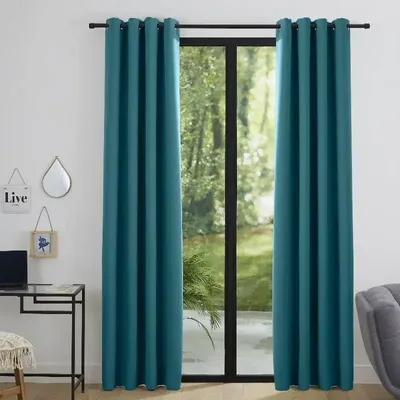 Curtains and window coverings - Peacock Blackout Curtain 140 x 260 cm - COTON PUR