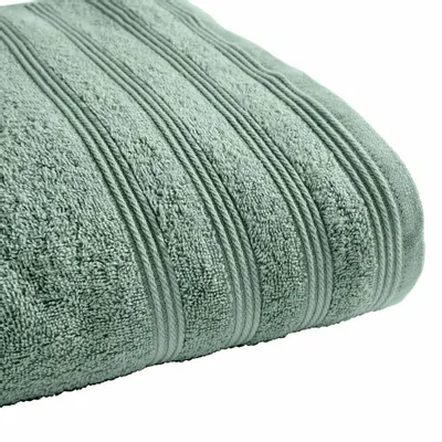 Serviettes de bain - Drap de Douche "Spa" 100% Coton 70 x 140 cm Menthe - COTON PUR