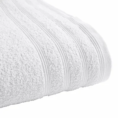Serviettes de bain - Drap de Bain "Spa" 100% Coton 90 x 150 cm Neige - COTON PUR
