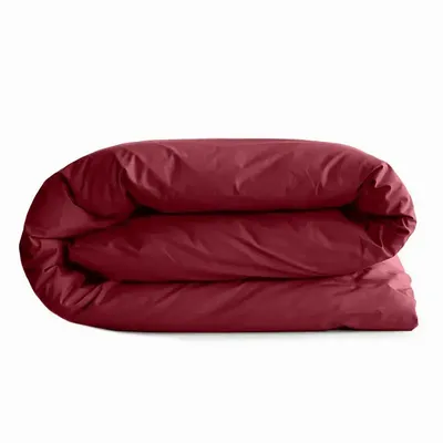 Bed linens - 100% Cotton Duvet Cover 240 x 220 cm Garnet - COTON PUR