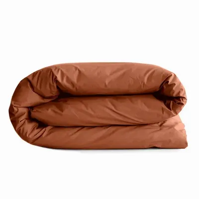 Linge de lit - Housse de couette 100% Coton 260 x 240 cm Paprika - COTON PUR