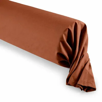 Linge de lit - Taie de Traversin 100% Coton 45 x 185 cm Paprika - COTON PUR