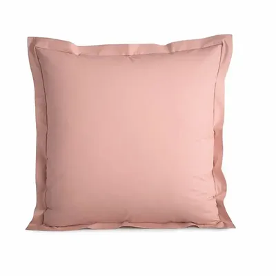 Bed linens - Percale Pillowcase 65 x 65 cm Pure Combed Long Staple Cotton 80 Thread Count/cm² Powder Pink - COTON PUR