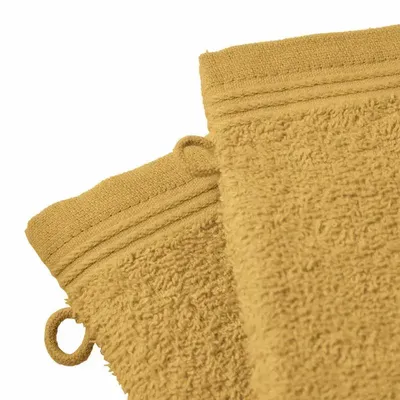 Other bath linens - Set of 2 "Spa" Wash Gloves 100% Cotton 15 x 21 cm But - COTON PUR