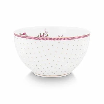 Bowls - Bowl Jolie Dots Gold Pink 15cm - PIP STUDIO
