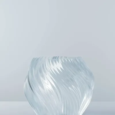 Office design and planning - Vase "Ice Ice Baby" - AURA 3D