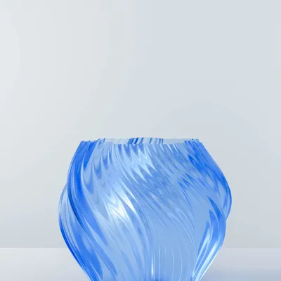 Vases - Vase "Ice Ice Baby" | blue - AURA 3D