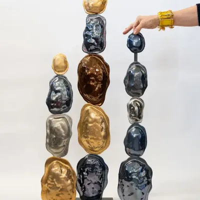 Bowls - "Turtle Shell" Sculpture - VETROFUSO DI DANIELA POLETTI