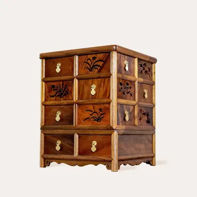 Boîtes de rangement  - Armoire multifonctionnelle rotative faite à la main - THE ZHAI