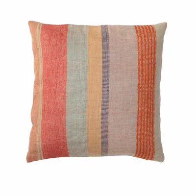 Cushions - Red stripe cushion - ML FABRICS