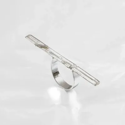 Jewelry - Bague Stibine Longue Argent - BAZALTE