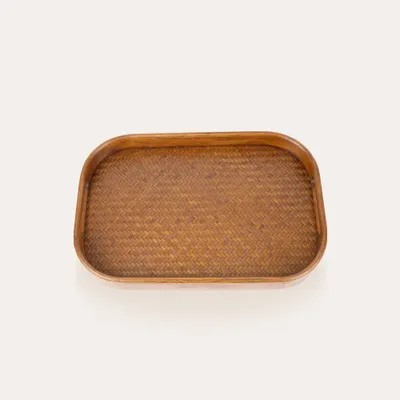 Food storage - Handmade Bamboo Square Storage Tray - THE ZHAI