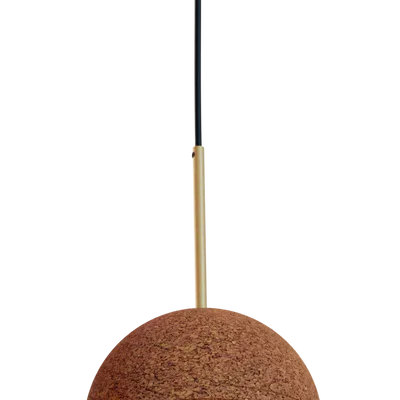 Hanging lights - TERRA cork suspension with black or white structure - LUXCAMBRA