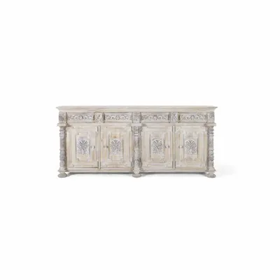 Sideboards - Sideboard with 4 drawers and 4 doors in mango wood - GINER Y COLOMER