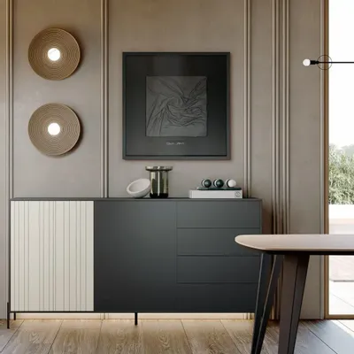 Services - 'Tersura Black 01' - Œuvre Originale - 70x70cm - PERSPECTIVA 10
