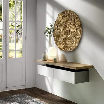 Services - 'Plegos 01 Gold' - Œuvre Originale - 80cm - PERSPECTIVA 10