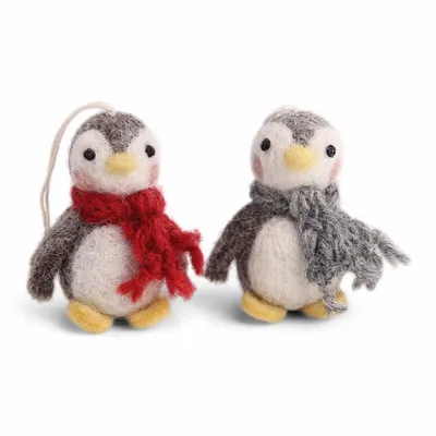 Christmas garlands and baubles - Baby Penguin Classic - set of 3 - GRY & SIF