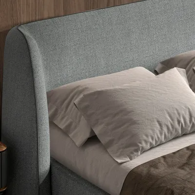 Lits - Lit en tissu gris foncé - ANGEL CERDÁ