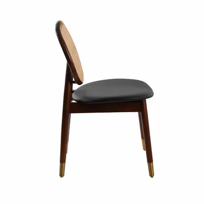 Chairs - Round rattan back Dining table chair - ANGEL CERDÁ