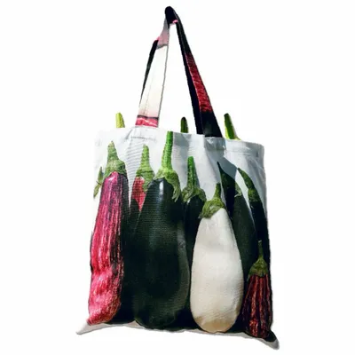 Bags and totes - Shopping Bag - Aubergine Bag - Zucchini Bag - MARON BOUILLIE