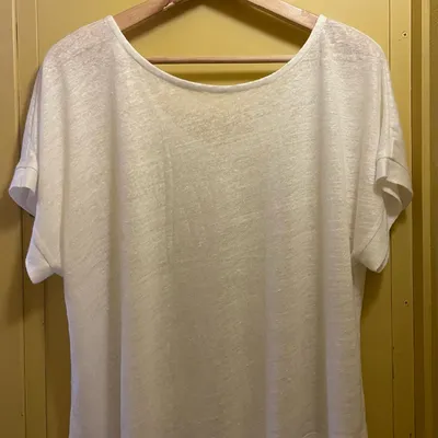 Apparel - double-sided linen T-shirt - JEANNE A DIT