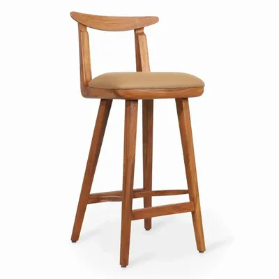 Chaises - Oriq - Chaise haute / de bar en teck - ALANKARAM