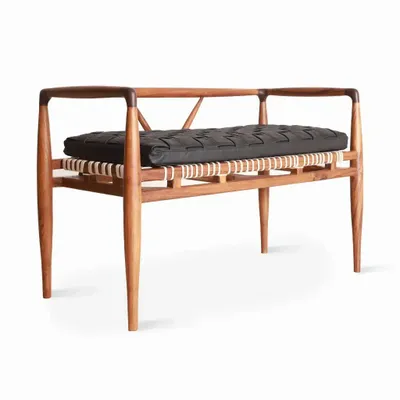 Benches - Bangku - Two seater Teakwood Bench - ALANKARAM