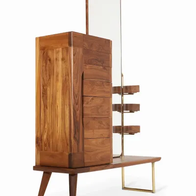 Buffets - Belle coiffeuse Lemari avec miroir - ALANKARAM