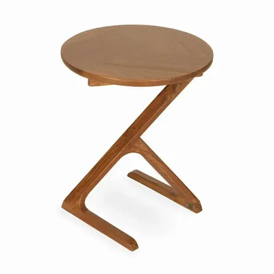 Autres tables  - Croesi - Table d'appoint/table pour ordinateur portable en teck - ALANKARAM